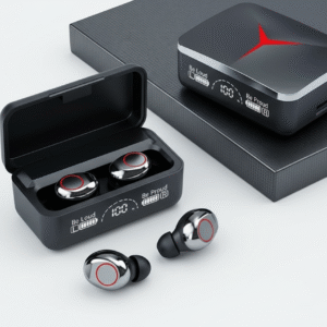 tws m90 pro gaming: earphone bluetooth 5.3 low latency & led display